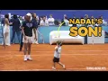 Rafael Nadal s son playing tennis The NEXT world No 1