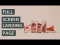 Full Screen Landing Page using HTML and CSS - Responsive Full Screen Landing Page