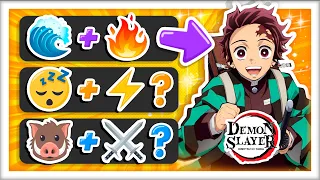 تخمين شخصية Kimetsu No Yaiba قاتل الشياطين مع الرموز التعبيرية Demon Slayer Quiz 