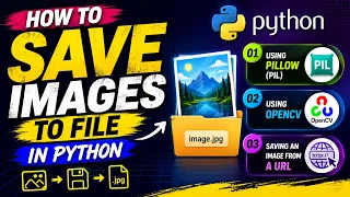 How to Save Images to a File in Python Pillow OpenCV URL Methods