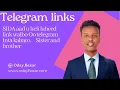SIDA loo helo link walbo Oo telegram si fudud