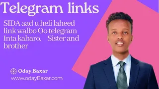 SIDA loo helo link walbo Oo telegram si fudud