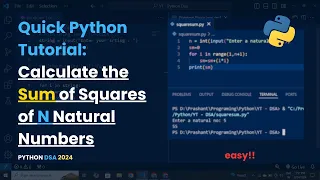 Calculate the Sum of Squares of Natural Numbers in Python