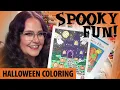 SPOOKY Mixed-Media HALLOWEEN Coloring