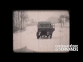 Un fourgon des caramels Dupont d'Isigny piégé dans la neige, vers 1950)
