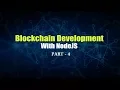 Blockchain Development With NodeJS Calculating Hash And Building Blocks Part 4 Eduonix