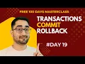 DAY 19 HINDI JDBC Transactions PreparedStatement Tutorial Commit Rollback Explained Security
