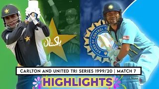 carlton and united tri series 1999 20 match 7 pakistan vs india razzaq heroics