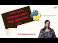 While Loop While-else Loop Pass Statement in Python PyCharm Hindi