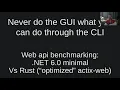 Web api benchmarking NET 6 0 minimal vs Rust optimized actix-web