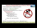 Advanced Java CompletableFuture Features Applying Factory Methods