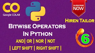 Bitwise Operators In Python Complement Left Shift and Right Shift With Example