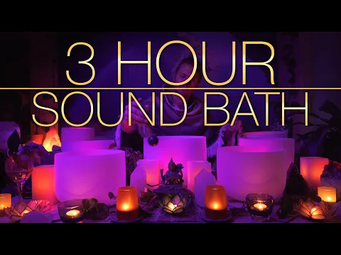 Download MP3 432Hz - 3 Hour Crystal Singing Bowl Healing Sound Bath (4K, No Talking) - Singing Bowls - Sound Bath