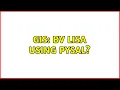 GIS BV LISA using PySal