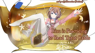 hololiveID Risu is Practicing to Read Tarot Cards Ayunda Risu