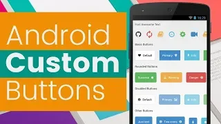 Custom Buttons Design in Android Studio Tutorial Elum Technology