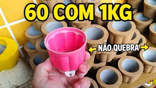 FIZ 60 VASINHOS COM 1KG DE CIMENTO - SUPER RESISTENTE