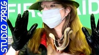 rescue medic asmr roleplay emergency first aid keep calm wear latex gloves and mask