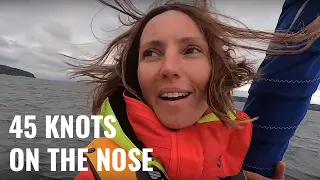 Cruising the Pacific North West. 45 knots of wind straight on the nose
