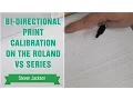 Bi-Directional Print Calibration on the Roland VS Series