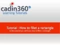 How to fillet rectangle using AutoCAD Fillet command