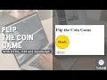 How to make a Flip The Coin Game with HTML CSS and JavaScript
