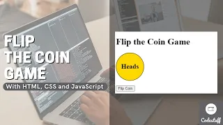 How to make a Flip The Coin Game with HTML CSS and JavaScript
