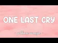 One Last Cry - Brian Mcknight (Lyrics) π΅