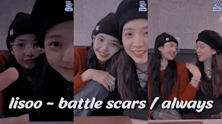 Download Lisa \u0026 Jisoo (LISOO) - Battle Scars/Always || FMV MP3