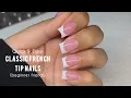 Classic French Tip Acrylic Nails Full Process Acrylic Nails Tutorial