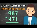 3-Digit Subtraction Without Regrouping Elementary Math with Mr J