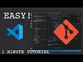 How to use git in Visual Studio Code 1 min tutorial No command line