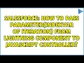 How to pass parameter indexVar of iteration from lightning component to javascript controller