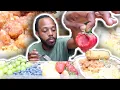 SAMS CLUB SOLD ME A ROTTEN FRUIT TRAY CHINESE FOOD AND FRUIT TRAY MUKBANG EATING SHOW