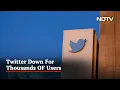 Twitter Down For Thousands Of Users Report