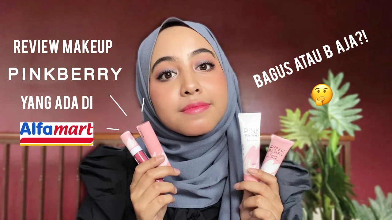 REVIEW DAN SWATCH SEMUA SHADE PINKBERRY LIP CREAM | MAKEUP MURAH ALFAMART. 