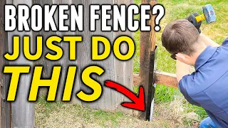 How to Fix a Broken or Rotted Fence Post IN MINUTES