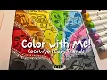 I Tried the RAINBOW EFFECT in My Cozy Friends Coloring Book Color With Me ASMR Ohuhu Markers