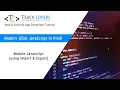 JavaScript modules with import export in hindi