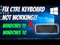 How To Fix Ctrl A CTRL C and CTRL V Not Working in Windows