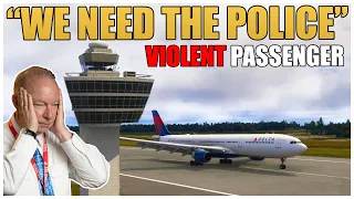 Delta Flight 231 Violent Passenger Disrupts Rome to New York Flight