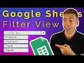 How to Create Filter Views on Google Sheets Save Quick Views