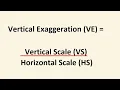 How to Calculate the Vertical Exaggeration of a Cross Section