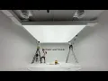 Translucent stretch ceiling with backlit LED