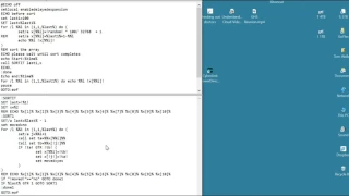 Create Execute Windows Command Files Bubble Sort function