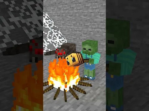 Zombie Boy Lost Mom and Find Spider Family #shorts