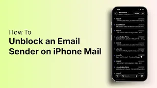 How to Unblock an Email Sender on iPhone Mail