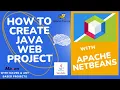 How to Create java Web application using NetBeans IDE Install Configure Tomcat 10 Server