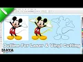 How to Create Image Outline for Laser Vinyl Cutting File for Laser Cutting Machine in Corel Draw