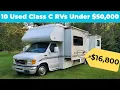 10 Used Class C RVs For Sale Under 50 000